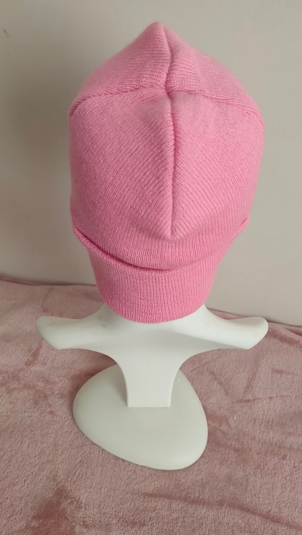 Pembe Örgü Kadın Bere - Görsel 5