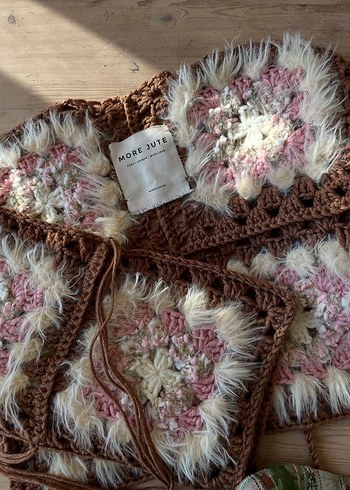 Örgü Desenli Yeşil Bohem Kadın Hırka - Görsel 4