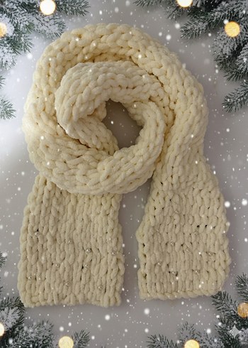 Minik incili atkı - Görsel 5