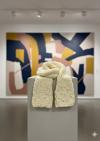 Minik incili atkı - Görsel 4