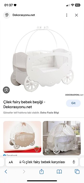 Diğer Çilek fairy bebek karyolası beşiği