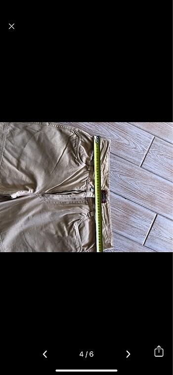 l Beden camel Renk Canvas pantolon
