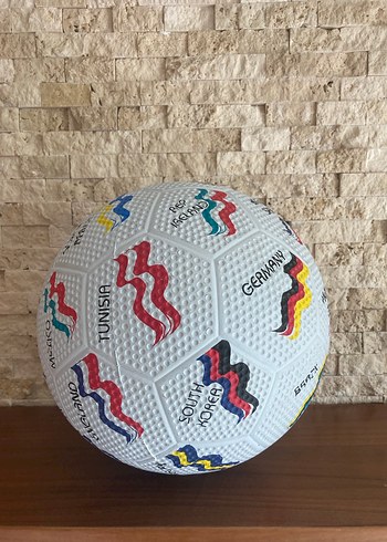 2002 Dünya Kupası Temalı Renkli Futbol Topu - Görsel 4