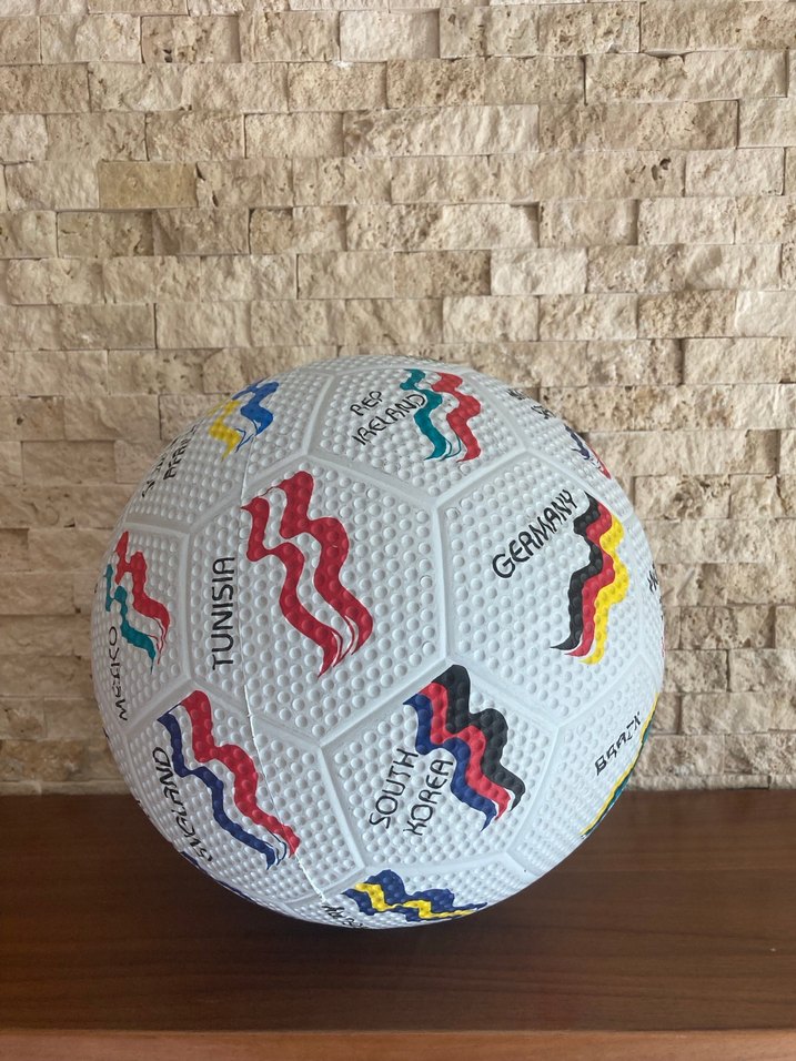 2002 Dünya Kupası Temalı Renkli Futbol Topu - Görsel 4