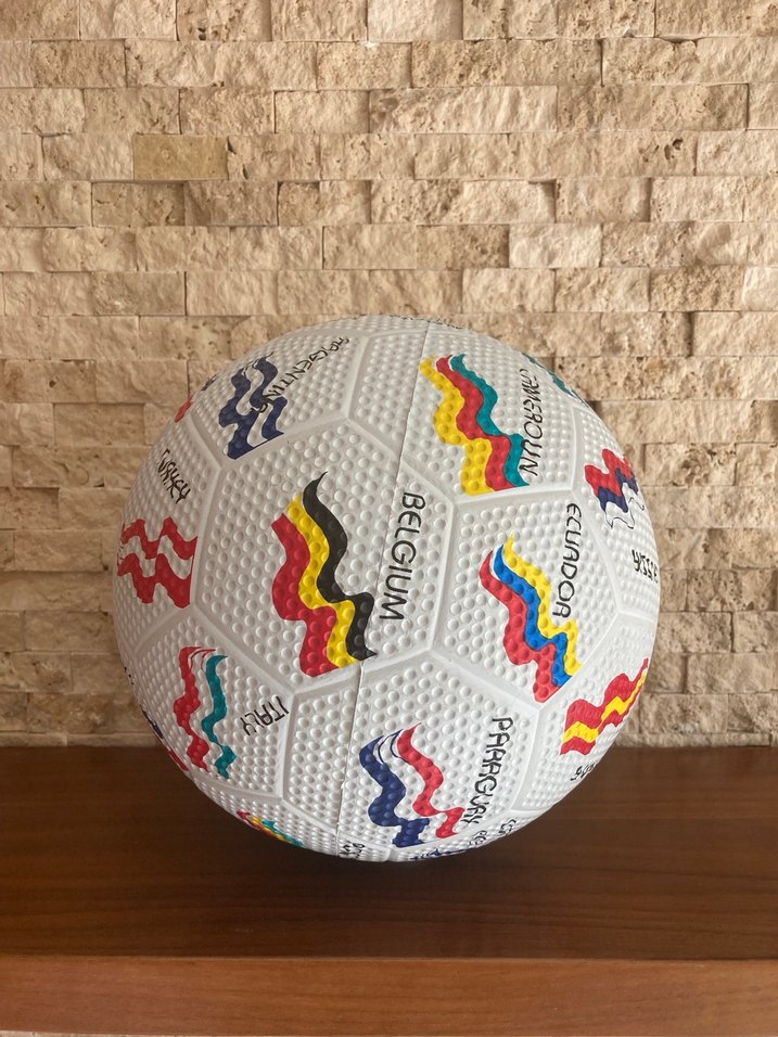 2002 Dünya Kupası Temalı Renkli Futbol Topu - Görsel 2