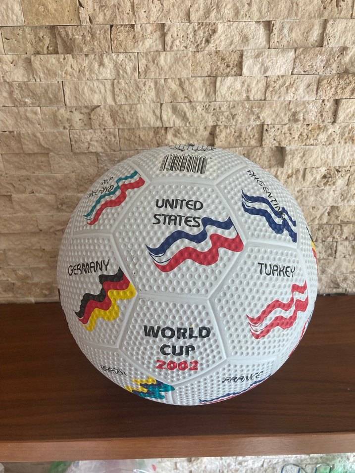 2002 Dünya Kupası Temalı Renkli Futbol Topu - Görsel 5