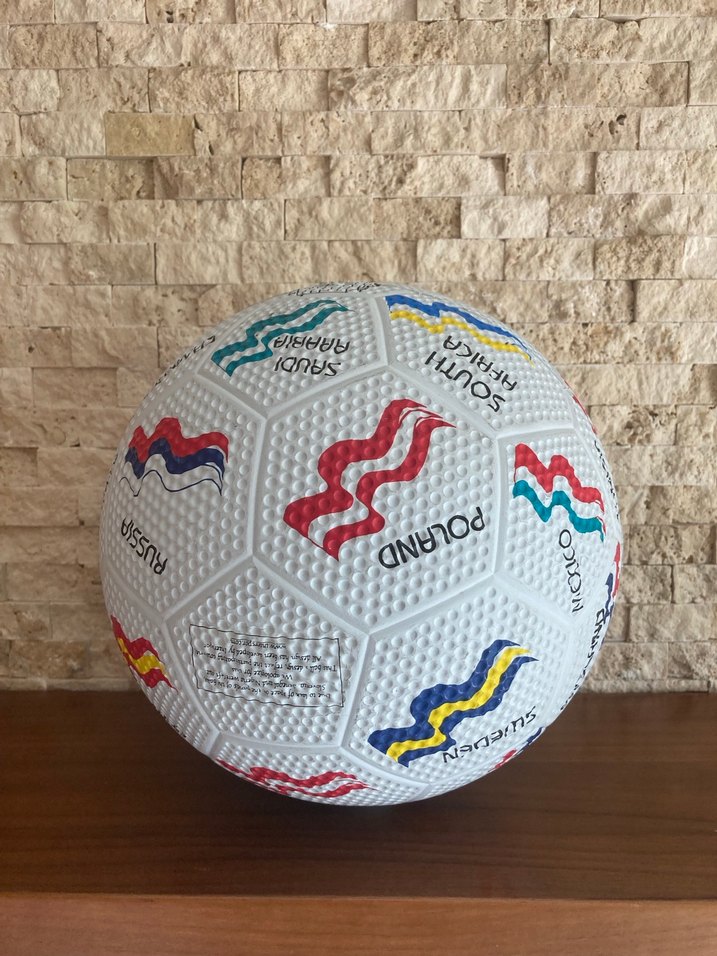 2002 Dünya Kupası Temalı Renkli Futbol Topu - Görsel 3