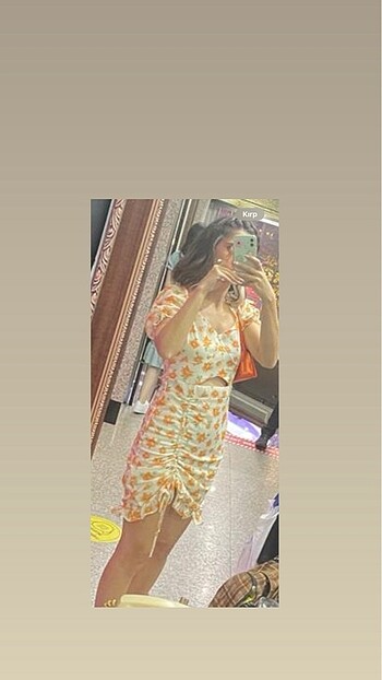 Kadın çiçekli elbise - Görsel 7