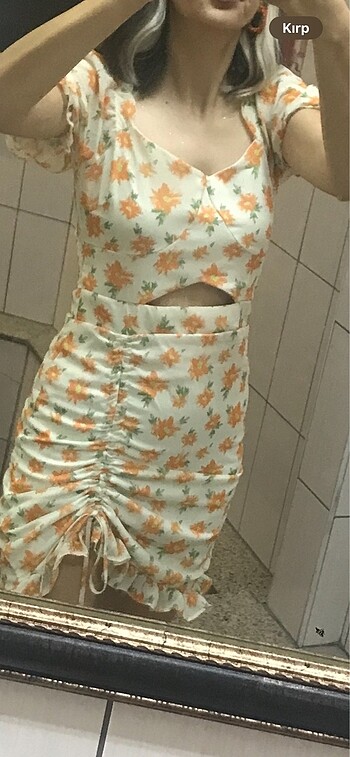 Kadın çiçekli elbise - Görsel 6