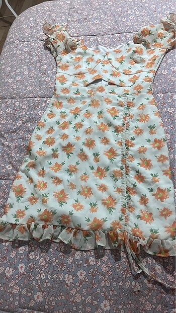 Kadın çiçekli elbise - Görsel 12