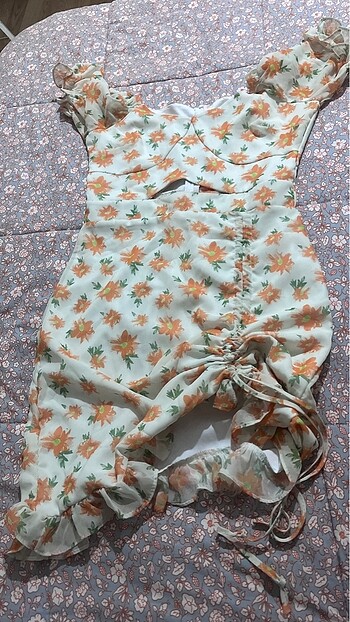 Kadın çiçekli elbise - Görsel 11