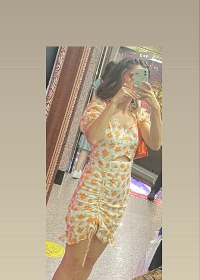 Kadın çiçekli elbise - Görsel 4