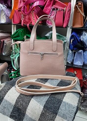 Gül kurusu çanta  - Görsel 7