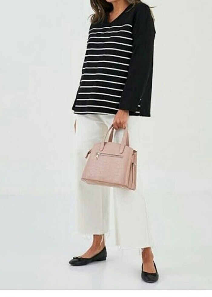 Gül kurusu çanta  - Görsel 3