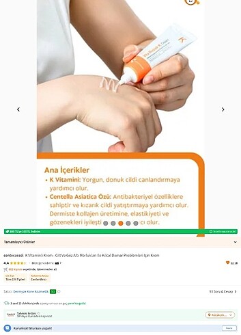 Centecassol K Vitaminli Krem - Görsel 6