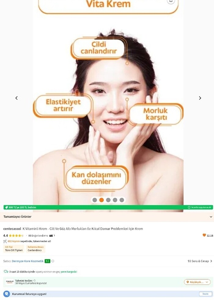 Centecassol K Vitaminli Krem  - Görsel 4