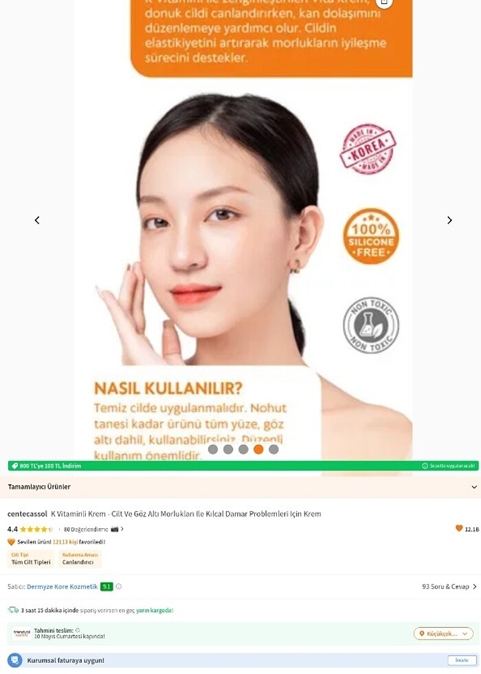 Centecassol K Vitaminli Krem  - Görsel 5