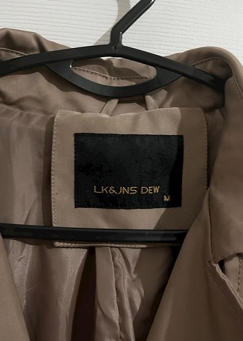 Bej Deri Kadın Trençkot Midi Boy - Görsel 2