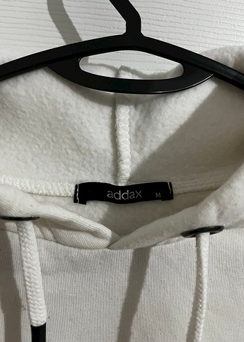 Kadın Beyaz Kapüşonlu Sweatshirt - Görsel 2