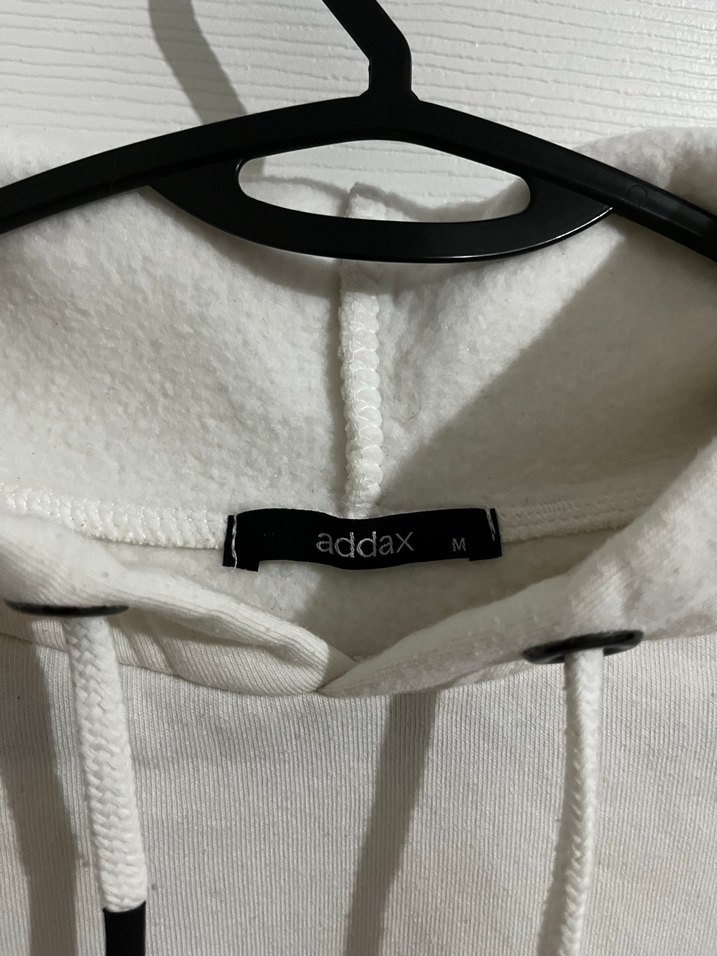 Kadın Beyaz Kapüşonlu Sweatshirt - Görsel 2