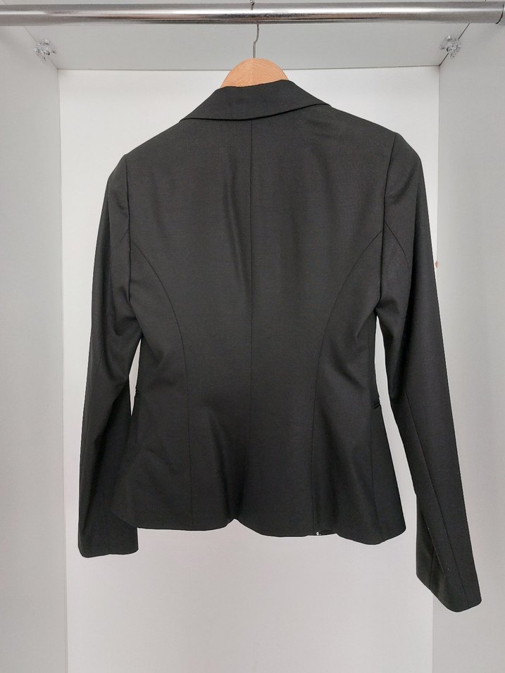 Siyah Kadın Düğmeli ceket - Görsel 3