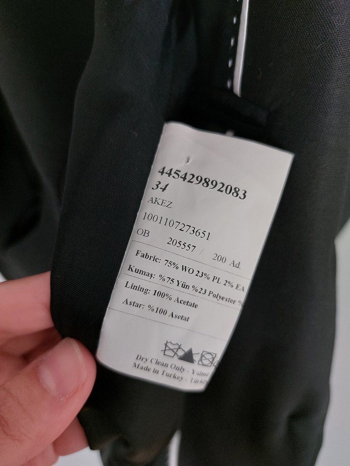 Siyah Kadın Düğmeli ceket - Görsel 4