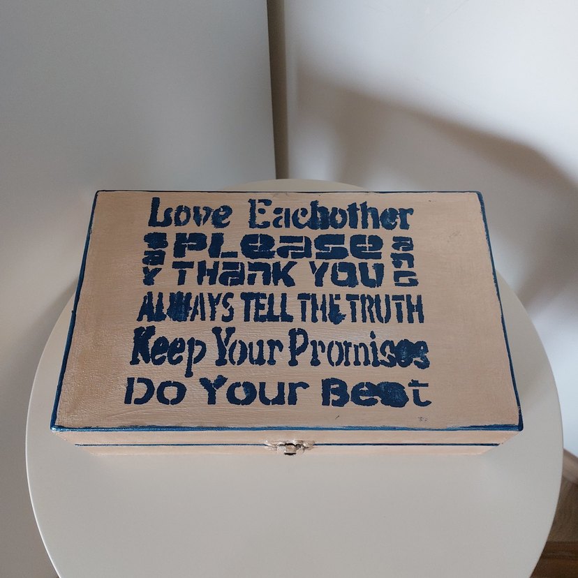 el yapımı ahşap kutu - Görsel 2