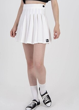 Addax Beyaz Mini Tenis Eteği