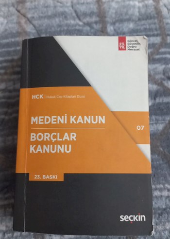 Medeni Kanun Borçlar Kanunu 23. Baskı