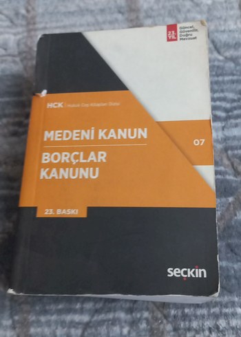 Medeni Kanun ve Borçlar Kanunu - Seçkin 23. Baskı
