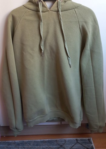 s Beden haki Kapüşonlu Rahat Kesim Sweatshirt