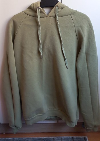 haki Kapüşonlu Rahat Kesim Sweatshirt