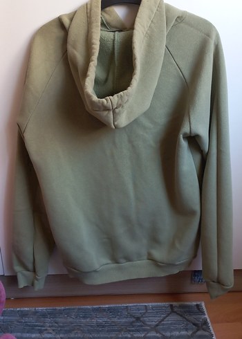 s Beden haki Renk haki Kapüşonlu Rahat Kesim Sweatshirt