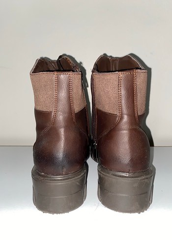 Kahverengi Deri kadın Bot - Görsel 4