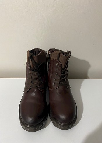 Kahverengi Deri kadın Bot - Görsel 6