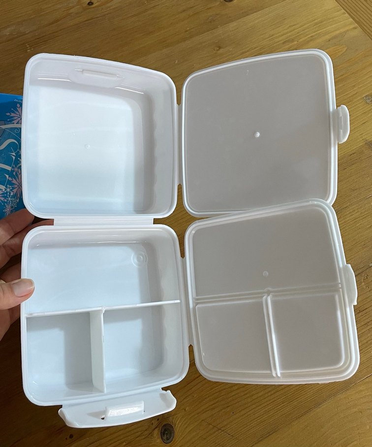 2 adet Beyaz ve Mavi Çocuk Beslenme Kutuları - Görsel 3