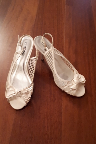 Beyaz, düğün ayakkabısı 
