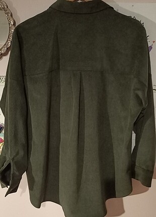Zara Zara, ince fitilli kadife gömlek