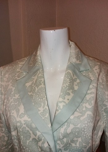 Nakışlı Beyaz Kadın Blazer Ceket - Görsel 7