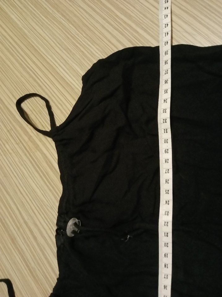 Siyah Drapeli Midi Straplez Elbise - Görsel 4