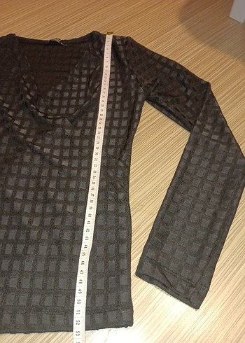 V yaka bluz - Görsel 3