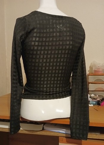 V yaka bluz - Görsel 6