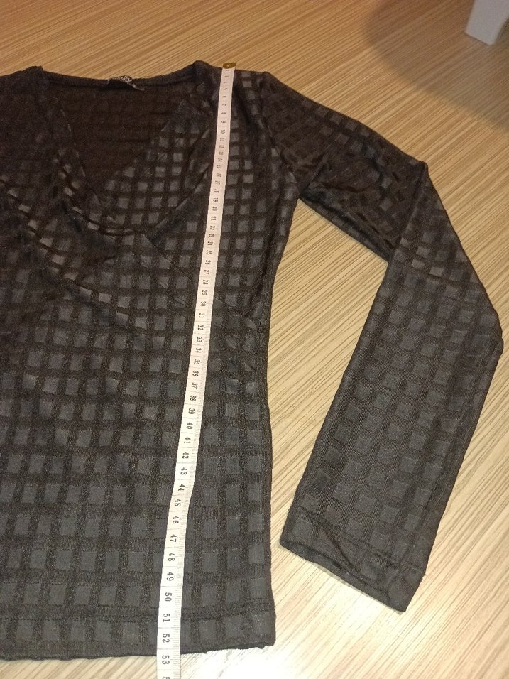 V yaka bluz - Görsel 3