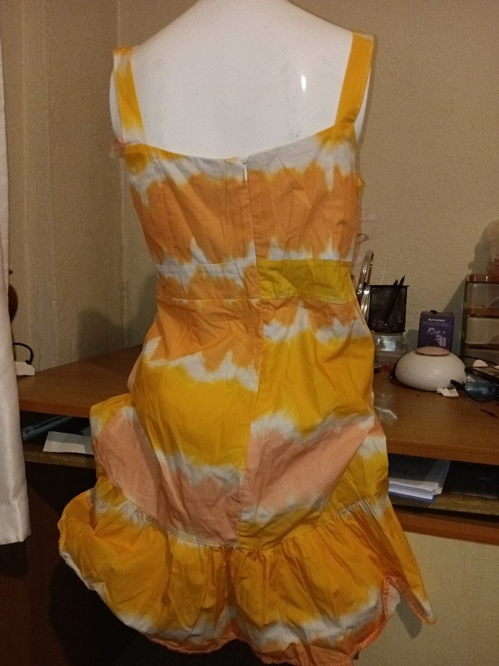 LCW Bağlama Desenli Midi Elbise - Görsel 2