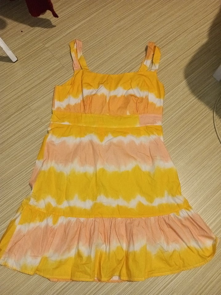 LCW Bağlama Desenli Midi Elbise - Görsel 3