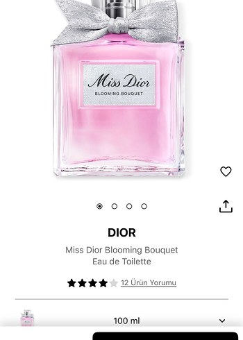  Beden Miss Dior Blooming Bouquet 100 ml