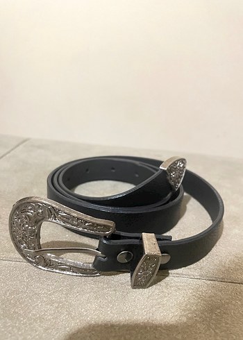 Siyah Kovboy Kemer - Görsel 2