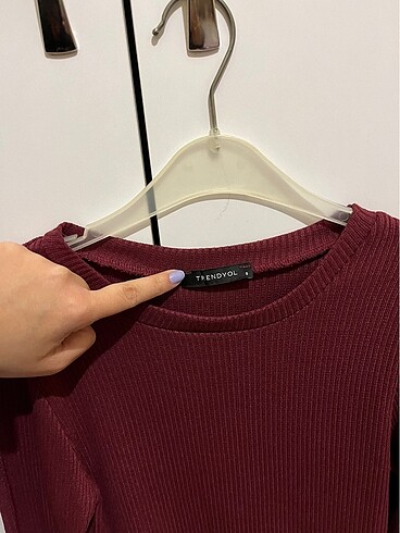 Trendyol & Milla bordo elbise