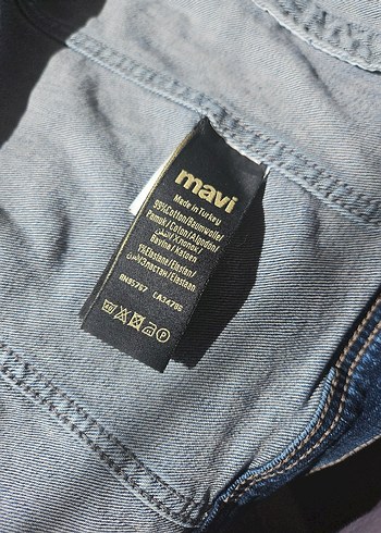 s Beden mavi Renk Mavi Black Siyah Baskılı erkek Denim Ceket