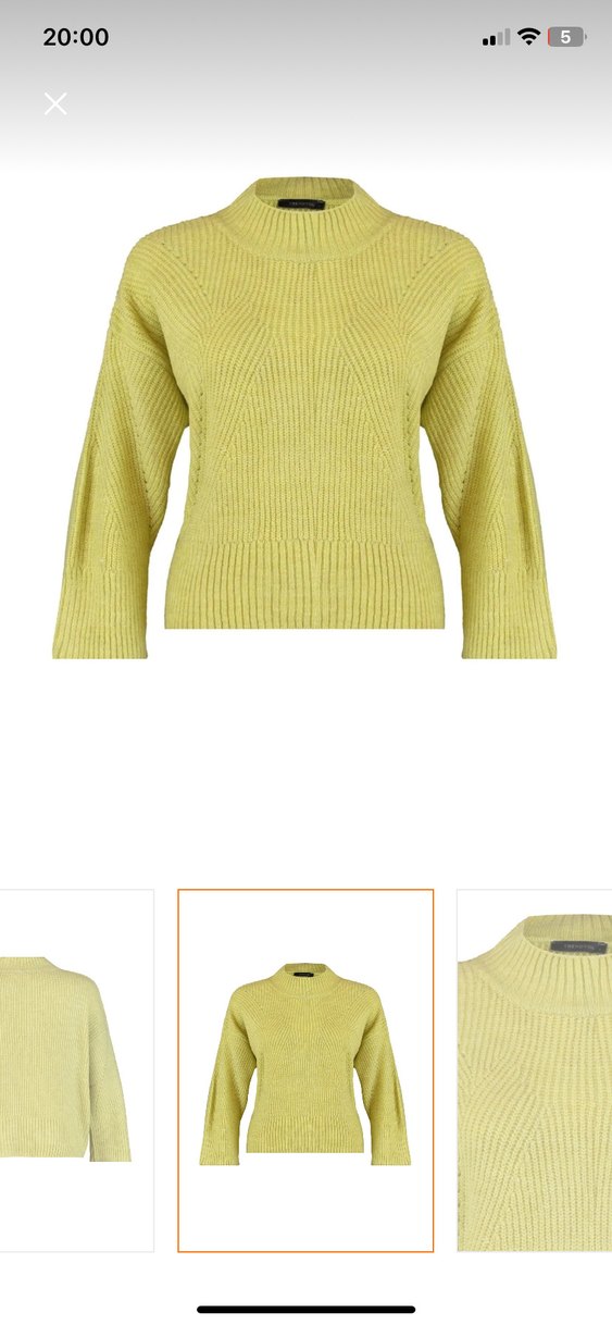 Kadın Pastel Yeşil Örgü Triko Kazak - Görsel 3